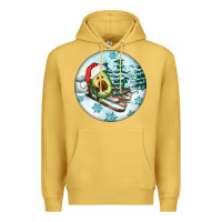 Antique Gold Slide Avocado Premium Hoodie - FaDigitalArtStudio