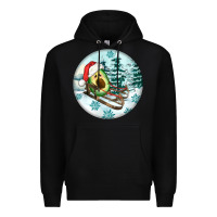 Black Slide Avocado Premium Hoodie - FaDigitalArtStudio