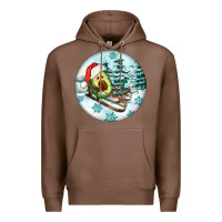 Chestnut Slide Avocado Premium Hoodie - FaDigitalArtStudio