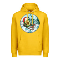 Lemon Slide Avocado Premium Hoodie - FaDigitalArtStudio