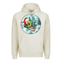 Oatmeal Heather Slide Avocado Premium Hoodie - FaDigitalArtStudio