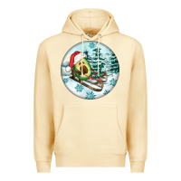 Pina Colada Slide Avocado Premium Hoodie - FaDigitalArtStudio