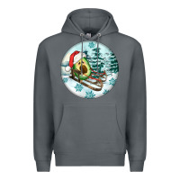 Rock Slide Avocado Premium Hoodie - FaDigitalArtStudio