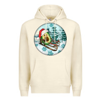 Sandshell Slide Avocado Premium Hoodie - FaDigitalArtStudio