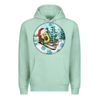 Seafoam Slide Avocado Premium Hoodie - FaDigitalArtStudio