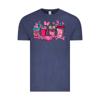 Vintage Denim Cancer coffee cups Cancer Awareness Vintage Tee - HowdyJamesFarm