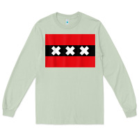 Matcha amsterdam flag souvenir heritage travel gift t shirt Long Sleeve Tee - minhPixels