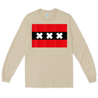 Mushroom amsterdam flag souvenir heritage travel gift t shirt Long Sleeve Tee - minhPixels