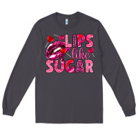 Smoke Lips like sugar Valentine's Day Long Sleeve Tee - HowdyJamesFarm
