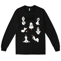Black Frozen 2 Olaf My Signature Moves Long Sleeve Tee - minhPixels