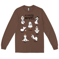 Chestnut Frozen 2 Olaf My Signature Moves Long Sleeve Tee - minhPixels