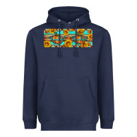 Navy Thankful Pumpkin Heavyweight Hoodie - Artiststas