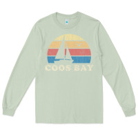 Matcha Coos Bay Or Vintage Sailboat 70S Throwback Sunset Long Sleeve Tee - minhPixels