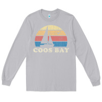 Moon Dust Coos Bay Or Vintage Sailboat 70S Throwback Sunset Long Sleeve Tee - minhPixels