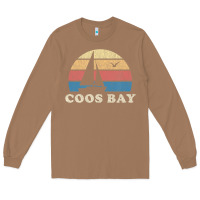 Toasted Coconut Coos Bay Or Vintage Sailboat 70S Throwback Sunset Long Sleeve Tee - minhPixels
