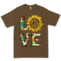 Cacao western love with sunflower Premium Tee - Artiststas