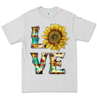 Dove Grey western love with sunflower Premium Tee - Artiststas