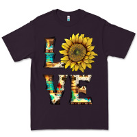 Plum western love with sunflower Premium Tee - Artiststas