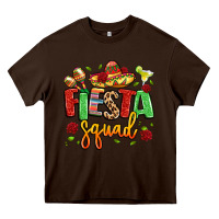Chocolate Brown fiesta squad Heavy Core Tee - LillyAllenDesigns