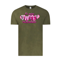 Vintage Olive Be mine sweet Valentine's Day Vintage Tee - HowdyJamesFarm