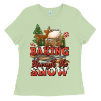 Matcha baking through the snow Ladies Tee - Jasminsmagicworld