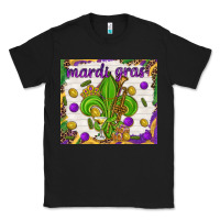 Black Mardi Gras fleur de lis Classic Tee - NancyCooperArtShop