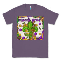 Lavender Mardi Gras fleur de lis Classic Tee - NancyCooperArtShop