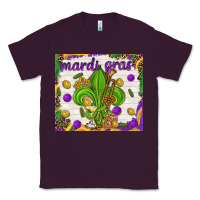 Plum Mardi Gras fleur de lis Classic Tee - NancyCooperArtShop