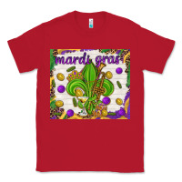 Red Mardi Gras fleur de lis Classic Tee - NancyCooperArtShop