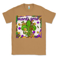 Toasted Coconut Mardi Gras fleur de lis Classic Tee - NancyCooperArtShop