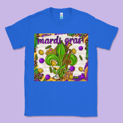 Mardi Gras Fleur De Lis Classic Tee Designed By Nancycooperartshop
