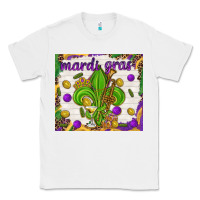White Mardi Gras fleur de lis Classic Tee - NancyCooperArtShop