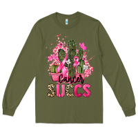 Army Green Cancer succs Cancer Awareness Long Sleeve Tee - HowdyJamesFarm