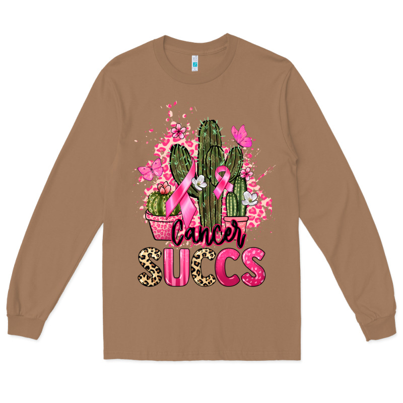 Cancer Succs Cancer Awareness Long Sleeve Tee by HowdyJamesFarm | Teevron