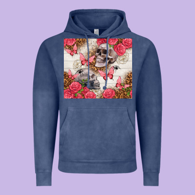 Skulls And Roses Tumbler Vintage Hoodie Designed By Tumblerdesignbyshophia