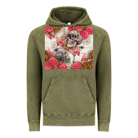 Vintage Olive skulls and roses tumbler Vintage Hoodie - TumblerDesignByShophia