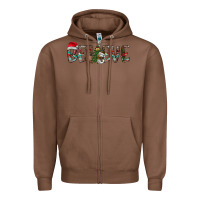Chestnut Believe Christmas Zipper Hoodie - CowhideDigitalArt