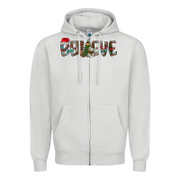 Believe Christmas Zipper Hoodie | Teevron