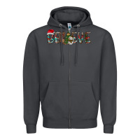 Smoke Believe Christmas Zipper Hoodie - CowhideDigitalArt