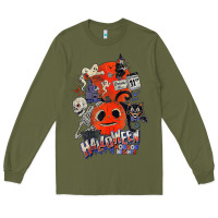 Army Green Lil Boo Halloween Horror Nights Every Is October 31St Long Sleeve Tee - minhPixels