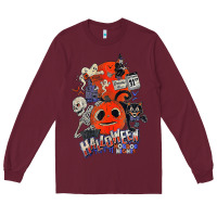 Burgundy Lil Boo Halloween Horror Nights Every Is October 31St Long Sleeve Tee - minhPixels