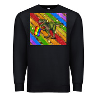 Black lgbtq dinosaur t rex tumbler Premium Sweatshirt - Artiststas