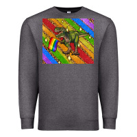 Charcoal Heather lgbtq dinosaur t rex tumbler Premium Sweatshirt - Artiststas