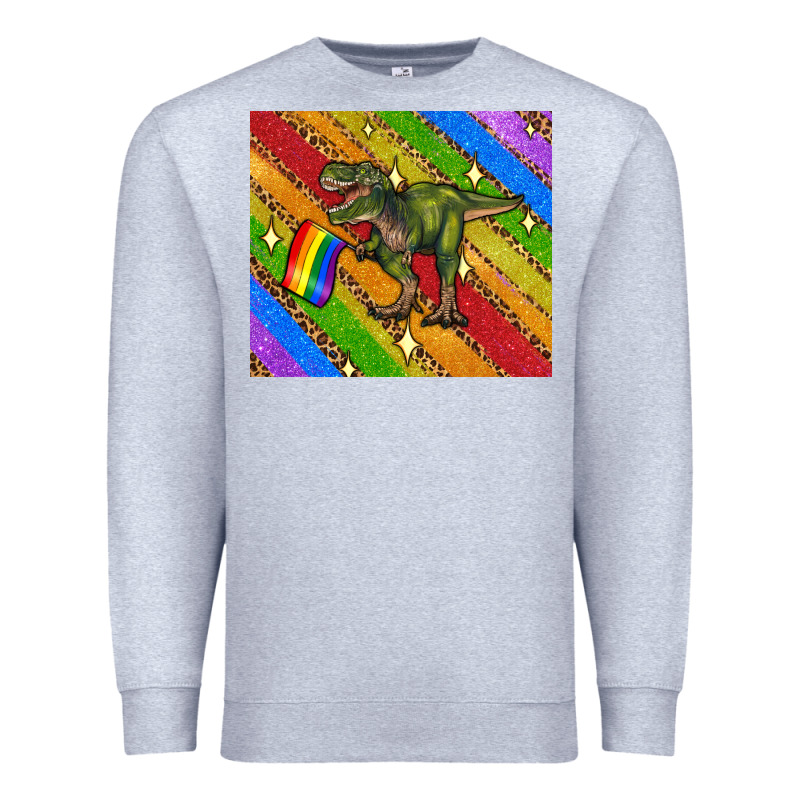 Lgbtq Dinosaur T Rex Tumbler Premium Sweatshirt by Artiststas | Teevron