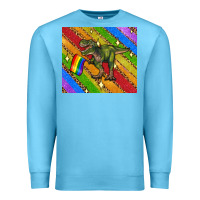 Ocean Blue lgbtq dinosaur t rex tumbler Premium Sweatshirt - Artiststas