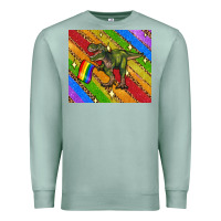 Seafoam lgbtq dinosaur t rex tumbler Premium Sweatshirt - Artiststas