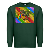 Sports Green lgbtq dinosaur t rex tumbler Premium Sweatshirt - Artiststas