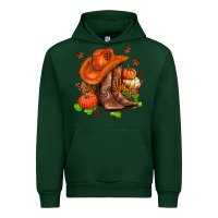 Forest Green fall pumpkins  cowgirl  and roses Urban Hoodie - AdoDesignShop