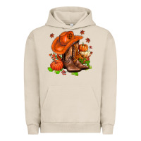 Pigment French Oak fall pumpkins  cowgirl  and roses Urban Hoodie - AdoDesignShop