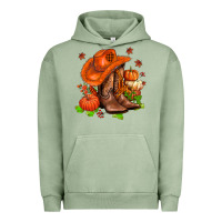 Pigment Oil Green fall pumpkins  cowgirl  and roses Urban Hoodie - AdoDesignShop